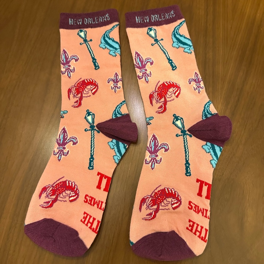 Never worn! New Orleans Women's Novelty Socks
